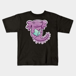 Axolotl Reading - I love to read a lotl Kids T-Shirt